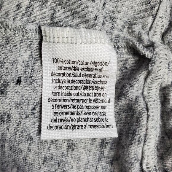 Victoria’s Secret PINK Women’s Gray Heather Drawstring Hem Tee Size L - Picture 6 of 7